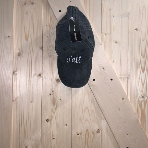MADD HATTER || Charcoal Baseball “Y’all” Cap - Picture 3 of 6